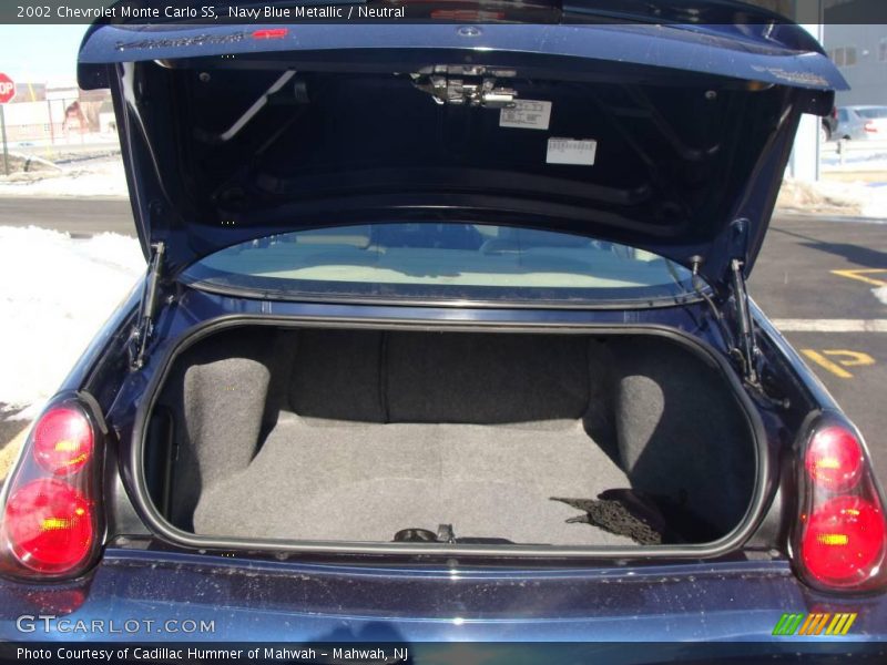 Navy Blue Metallic / Neutral 2002 Chevrolet Monte Carlo SS