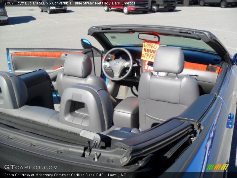Blue Streak Metallic / Dark Charcoal 2007 Toyota Solara SLE V6 Convertible