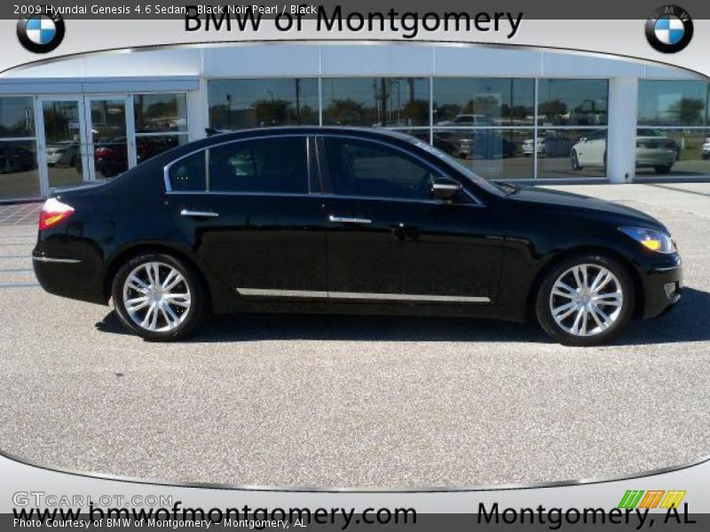 Black Noir Pearl / Black 2009 Hyundai Genesis 4.6 Sedan
