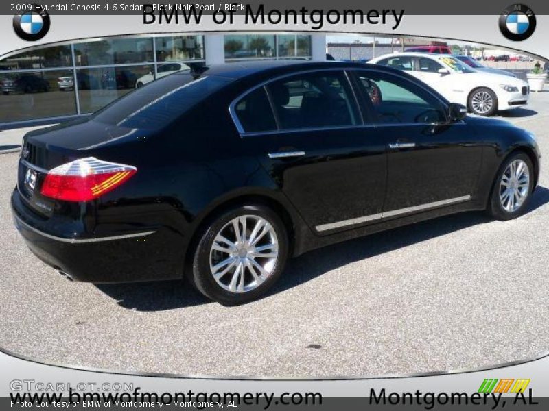 Black Noir Pearl / Black 2009 Hyundai Genesis 4.6 Sedan