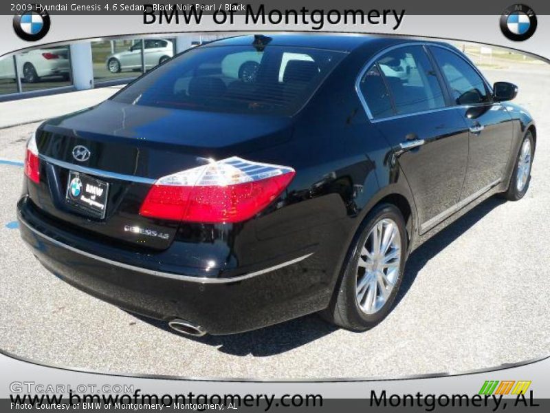 Black Noir Pearl / Black 2009 Hyundai Genesis 4.6 Sedan