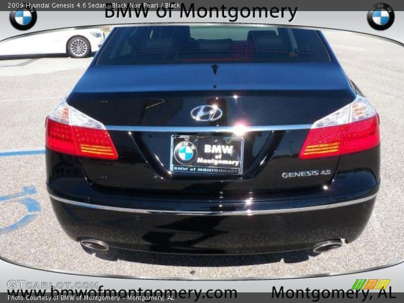Black Noir Pearl / Black 2009 Hyundai Genesis 4.6 Sedan