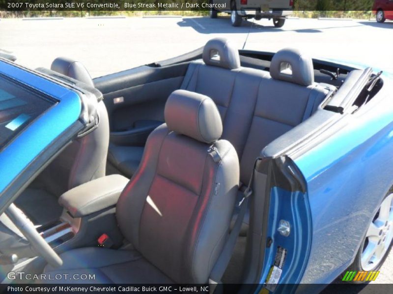 Blue Streak Metallic / Dark Charcoal 2007 Toyota Solara SLE V6 Convertible