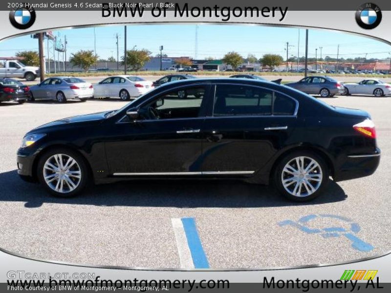 Black Noir Pearl / Black 2009 Hyundai Genesis 4.6 Sedan