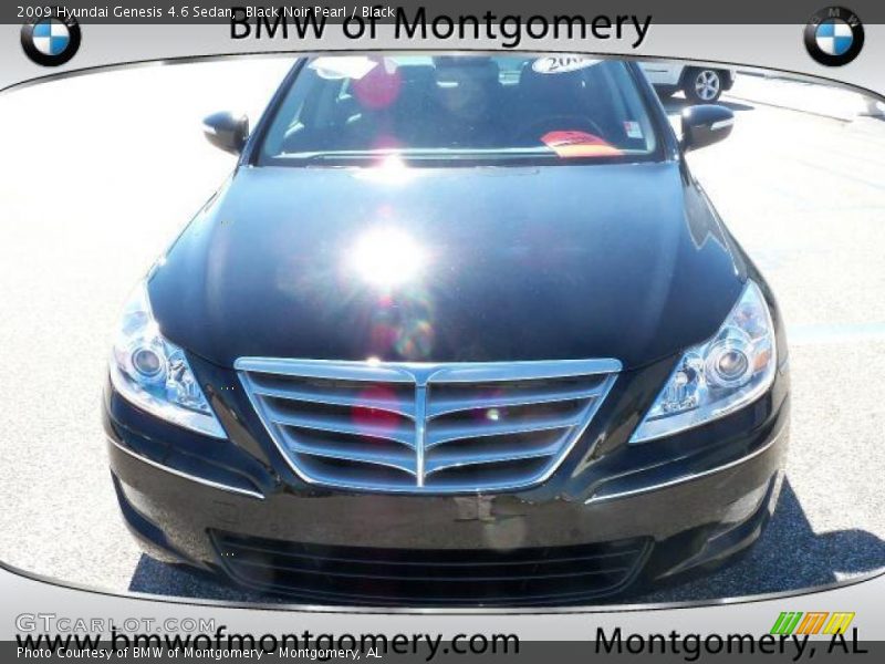Black Noir Pearl / Black 2009 Hyundai Genesis 4.6 Sedan