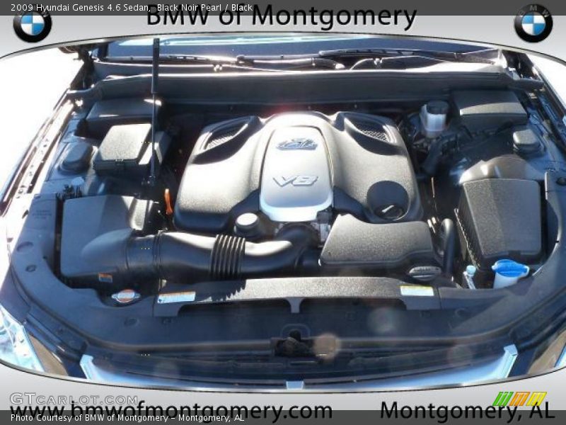 Black Noir Pearl / Black 2009 Hyundai Genesis 4.6 Sedan