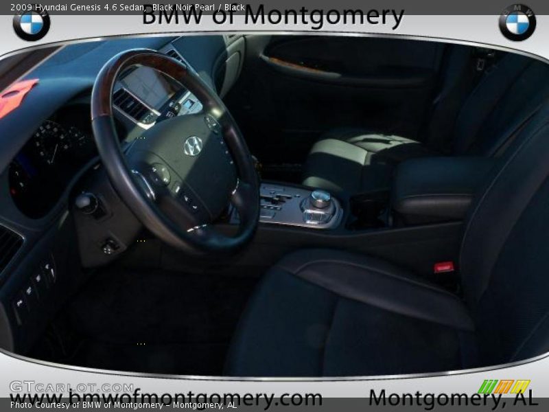 Black Noir Pearl / Black 2009 Hyundai Genesis 4.6 Sedan