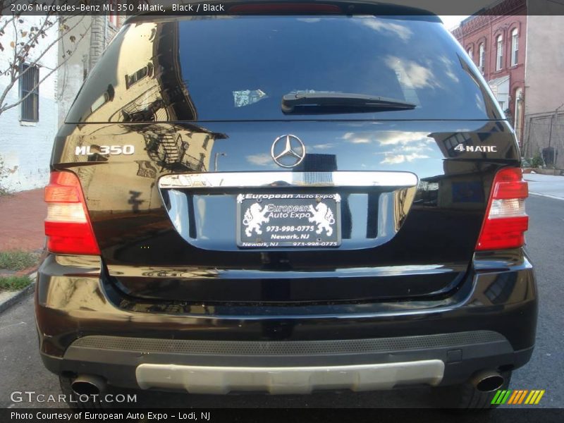 Black / Black 2006 Mercedes-Benz ML 350 4Matic