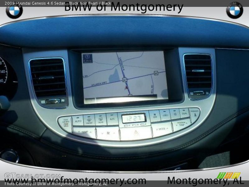 Black Noir Pearl / Black 2009 Hyundai Genesis 4.6 Sedan