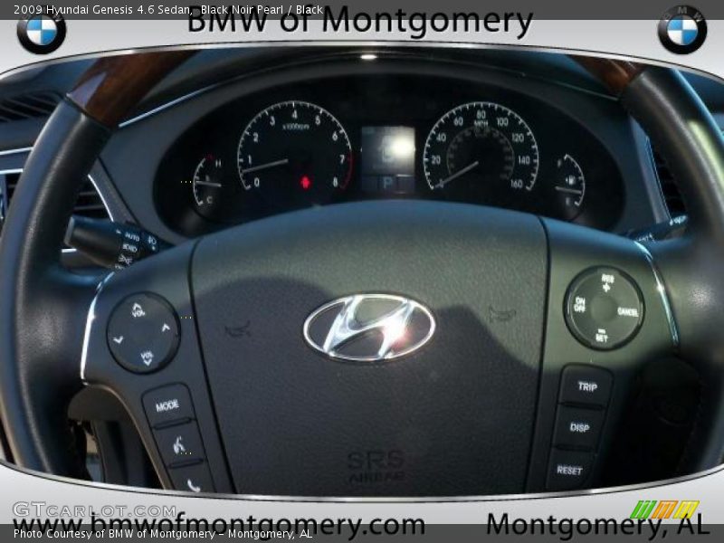 Black Noir Pearl / Black 2009 Hyundai Genesis 4.6 Sedan