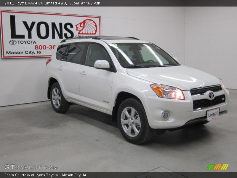 Super White / Ash 2011 Toyota RAV4 V6 Limited 4WD