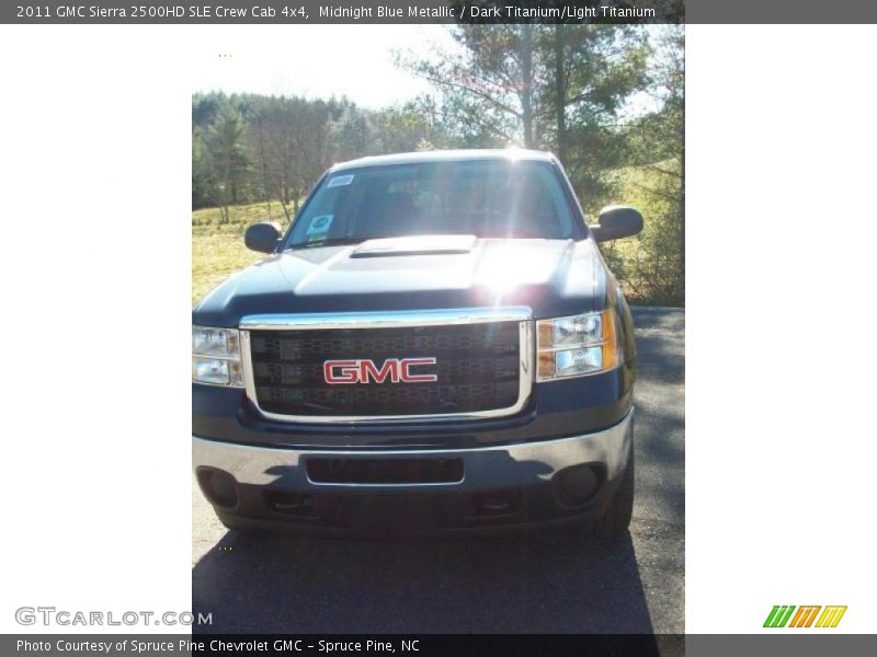 Midnight Blue Metallic / Dark Titanium/Light Titanium 2011 GMC Sierra 2500HD SLE Crew Cab 4x4