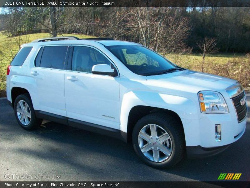 Olympic White / Light Titanium 2011 GMC Terrain SLT AWD