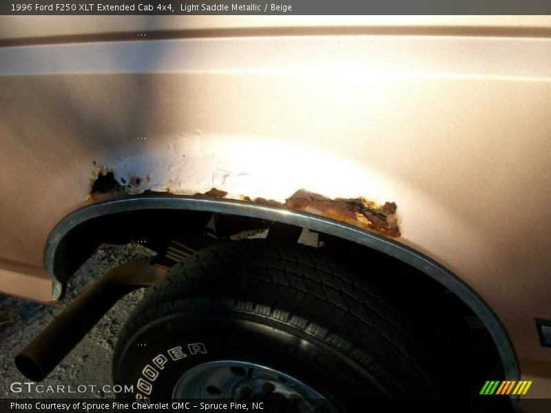 Light Saddle Metallic / Beige 1996 Ford F250 XLT Extended Cab 4x4