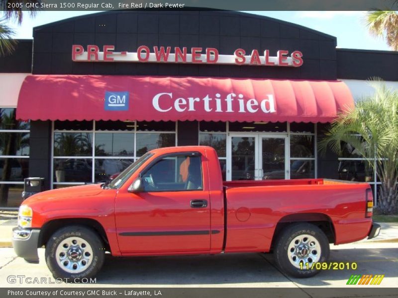 Fire Red / Dark Pewter 2005 GMC Sierra 1500 Regular Cab