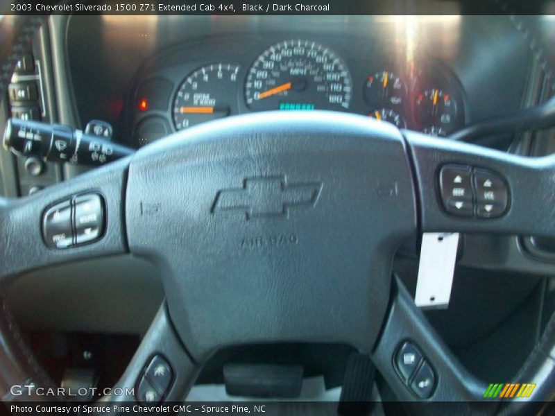 Black / Dark Charcoal 2003 Chevrolet Silverado 1500 Z71 Extended Cab 4x4