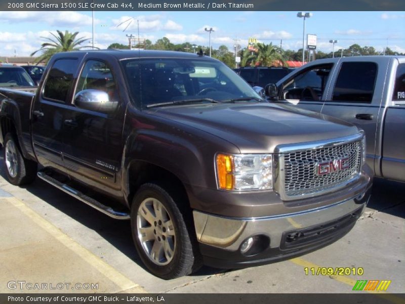 Medium Brown Metallic / Dark Titanium 2008 GMC Sierra 1500 SLE Crew Cab 4x4