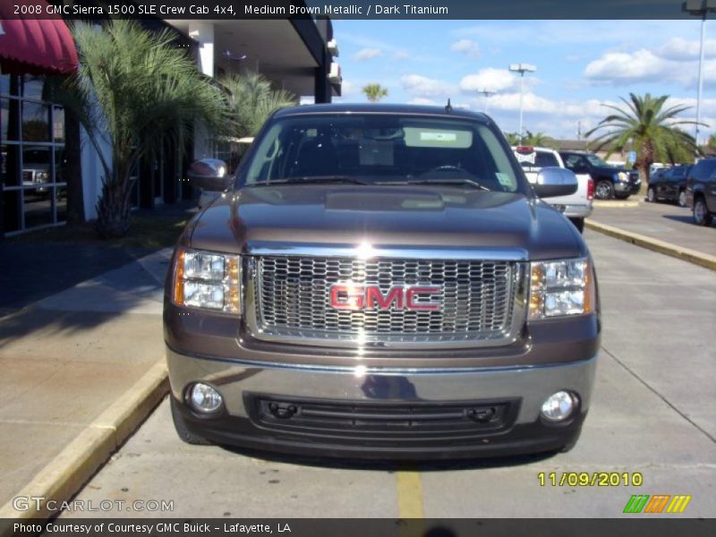 Medium Brown Metallic / Dark Titanium 2008 GMC Sierra 1500 SLE Crew Cab 4x4