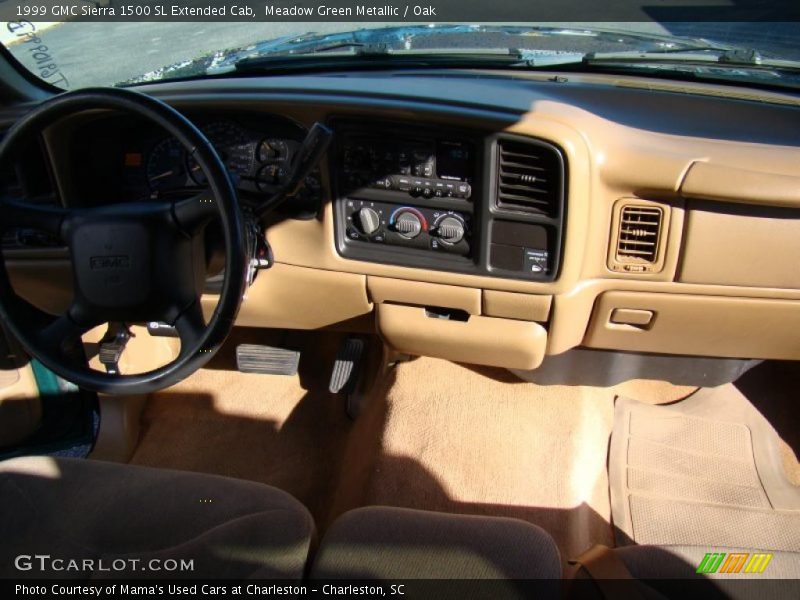 Meadow Green Metallic / Oak 1999 GMC Sierra 1500 SL Extended Cab