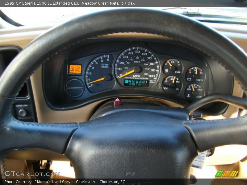 Meadow Green Metallic / Oak 1999 GMC Sierra 1500 SL Extended Cab