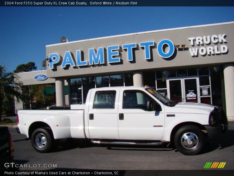 Oxford White / Medium Flint 2004 Ford F350 Super Duty XL Crew Cab Dually