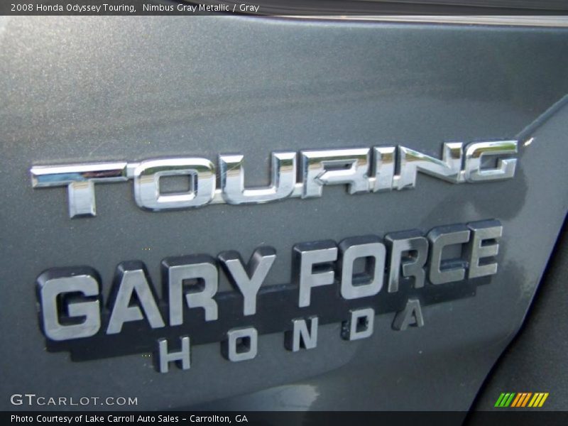 Nimbus Gray Metallic / Gray 2008 Honda Odyssey Touring