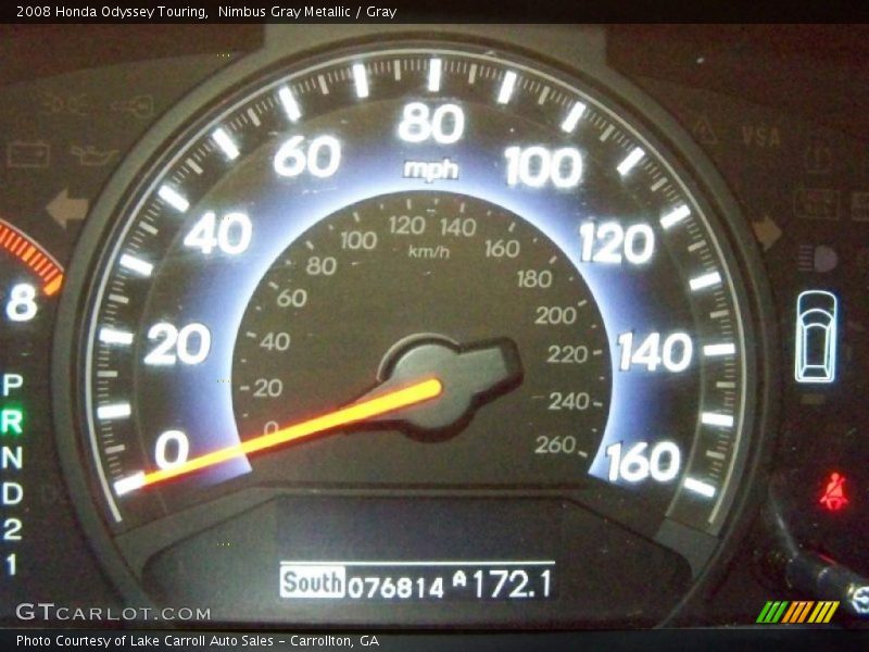 Nimbus Gray Metallic / Gray 2008 Honda Odyssey Touring
