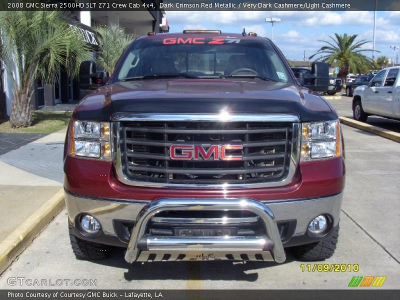 Dark Crimson Red Metallic / Very Dark Cashmere/Light Cashmere 2008 GMC Sierra 2500HD SLT Z71 Crew Cab 4x4