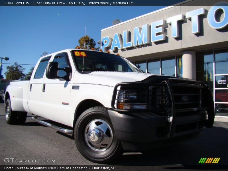 Oxford White / Medium Flint 2004 Ford F350 Super Duty XL Crew Cab Dually