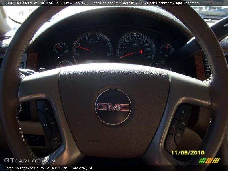 Dark Crimson Red Metallic / Very Dark Cashmere/Light Cashmere 2008 GMC Sierra 2500HD SLT Z71 Crew Cab 4x4