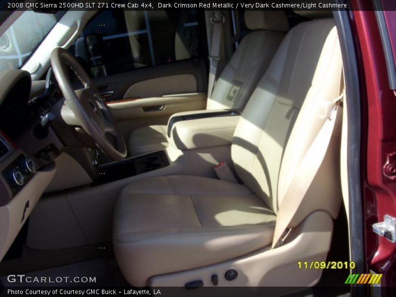 Dark Crimson Red Metallic / Very Dark Cashmere/Light Cashmere 2008 GMC Sierra 2500HD SLT Z71 Crew Cab 4x4