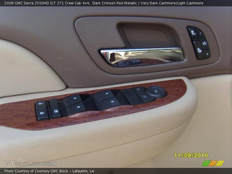 Dark Crimson Red Metallic / Very Dark Cashmere/Light Cashmere 2008 GMC Sierra 2500HD SLT Z71 Crew Cab 4x4