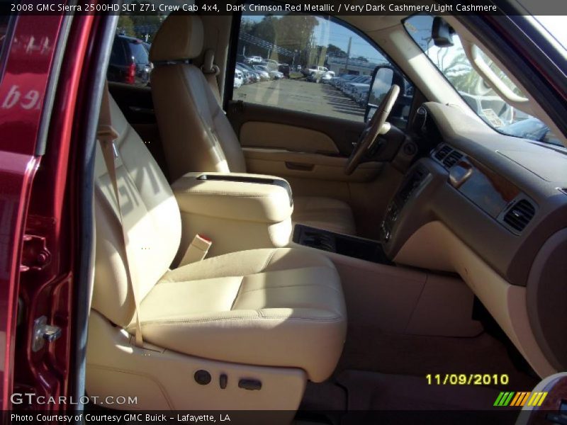 Dark Crimson Red Metallic / Very Dark Cashmere/Light Cashmere 2008 GMC Sierra 2500HD SLT Z71 Crew Cab 4x4