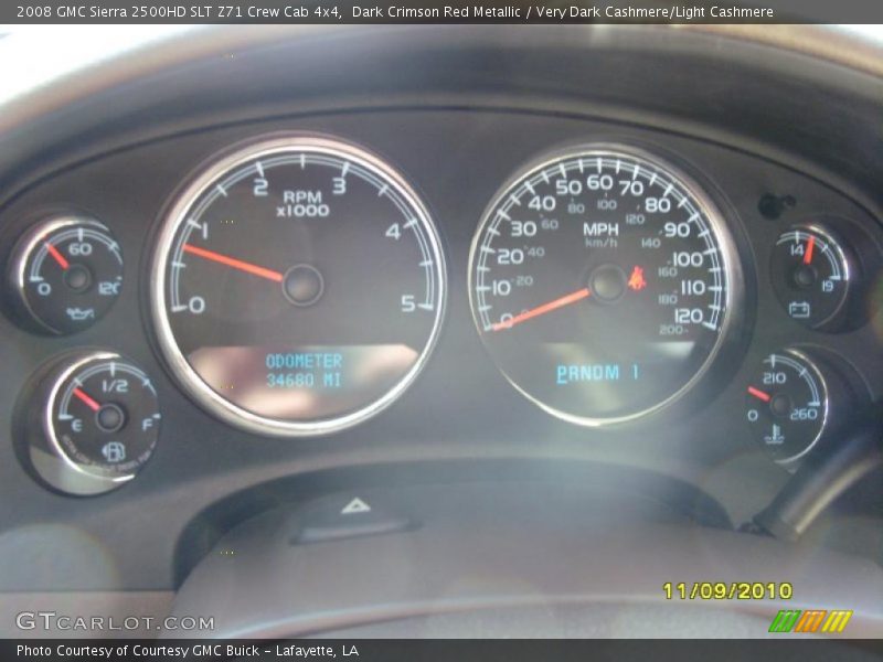 Dark Crimson Red Metallic / Very Dark Cashmere/Light Cashmere 2008 GMC Sierra 2500HD SLT Z71 Crew Cab 4x4