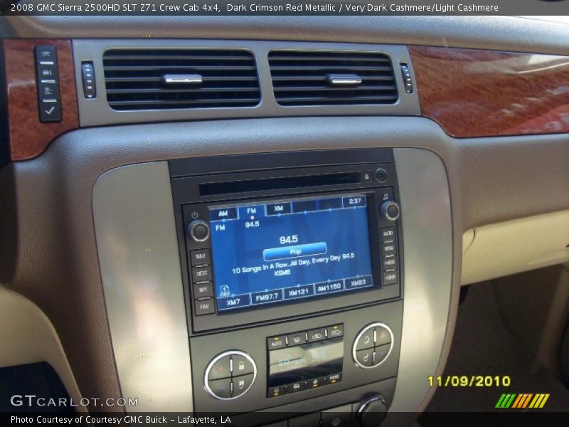 Dark Crimson Red Metallic / Very Dark Cashmere/Light Cashmere 2008 GMC Sierra 2500HD SLT Z71 Crew Cab 4x4