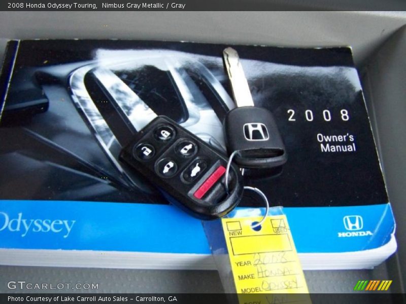 Nimbus Gray Metallic / Gray 2008 Honda Odyssey Touring