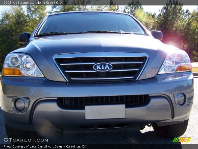 Alpine Gray / Gray 2008 Kia Sorento LX