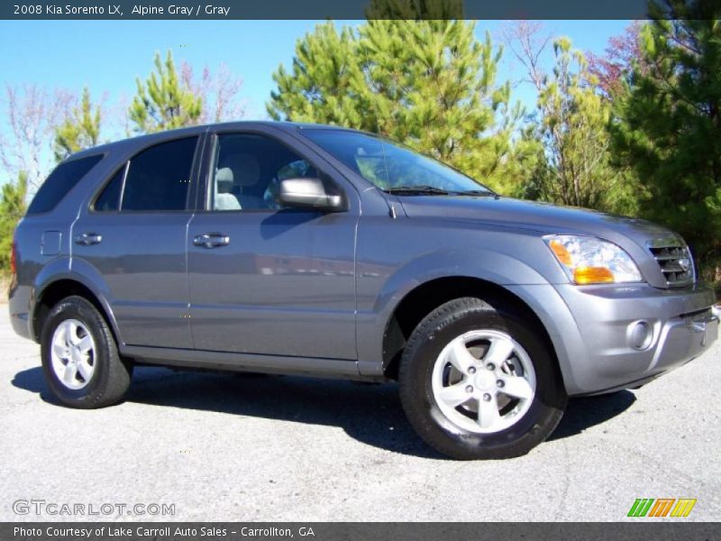 Alpine Gray / Gray 2008 Kia Sorento LX