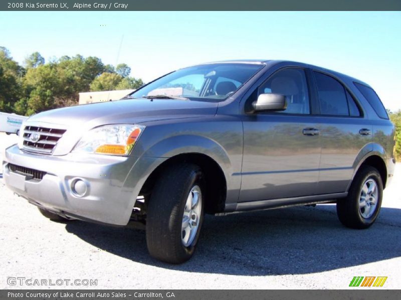 Alpine Gray / Gray 2008 Kia Sorento LX