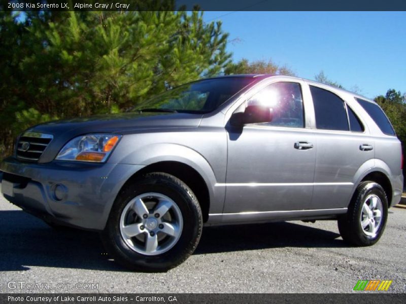Alpine Gray / Gray 2008 Kia Sorento LX