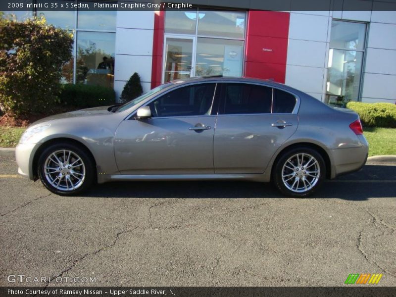 Platinum Graphite Gray / Graphite 2008 Infiniti G 35 x S Sedan