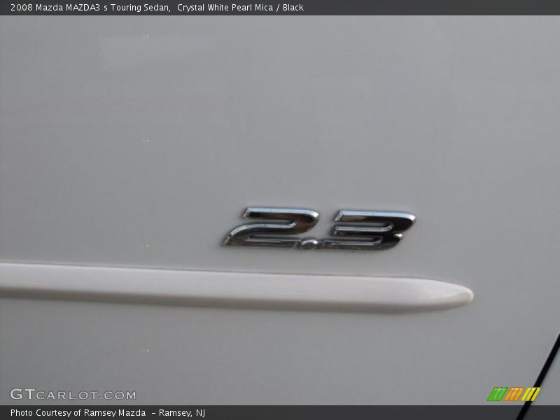 Crystal White Pearl Mica / Black 2008 Mazda MAZDA3 s Touring Sedan