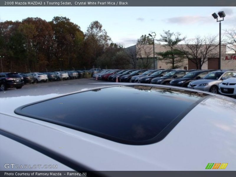 Crystal White Pearl Mica / Black 2008 Mazda MAZDA3 s Touring Sedan