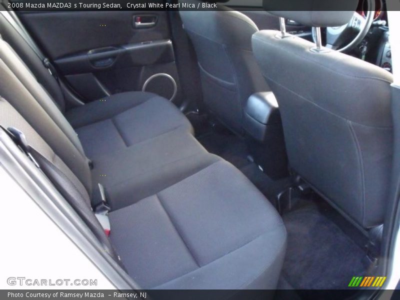 Crystal White Pearl Mica / Black 2008 Mazda MAZDA3 s Touring Sedan