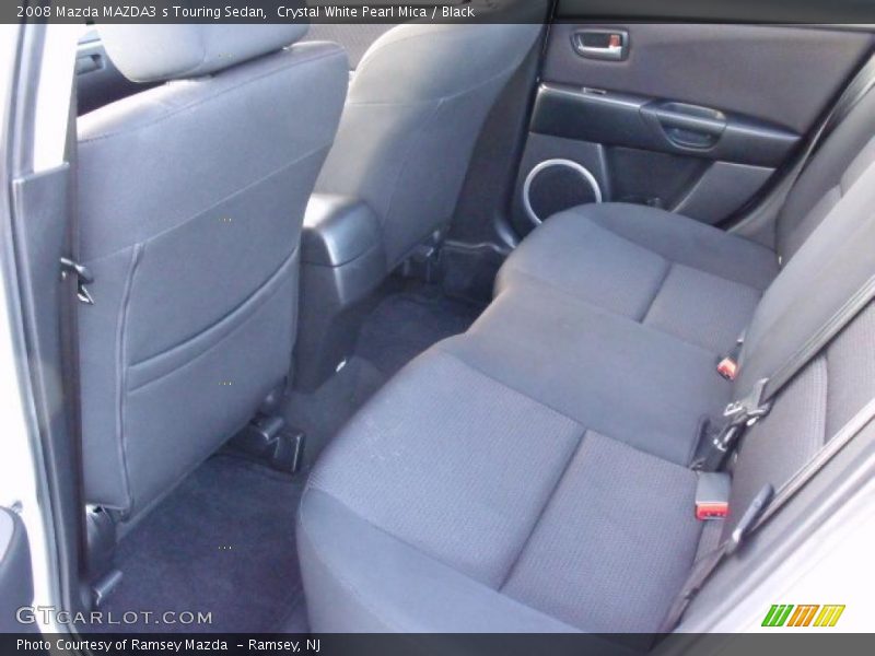 Crystal White Pearl Mica / Black 2008 Mazda MAZDA3 s Touring Sedan