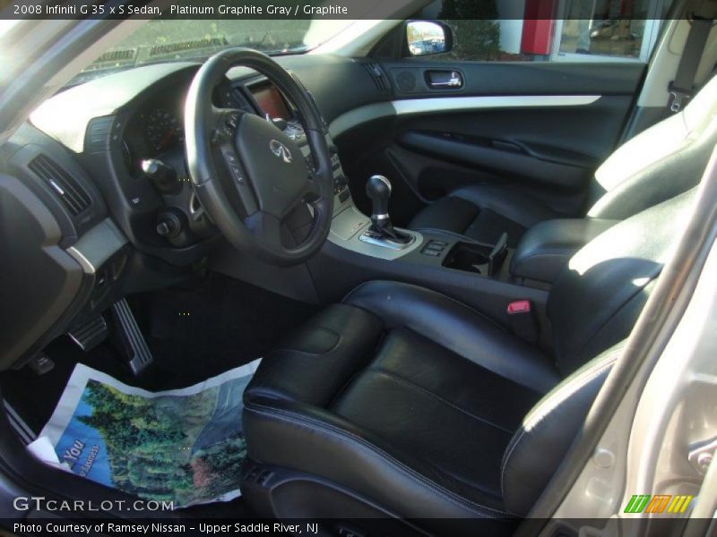 Platinum Graphite Gray / Graphite 2008 Infiniti G 35 x S Sedan
