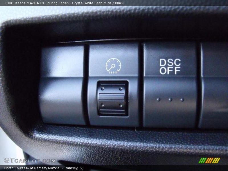 Crystal White Pearl Mica / Black 2008 Mazda MAZDA3 s Touring Sedan