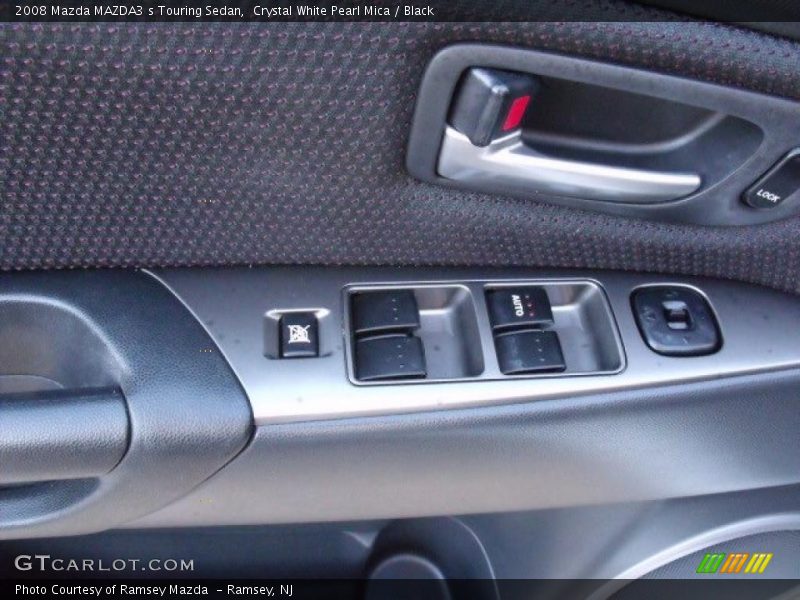 Crystal White Pearl Mica / Black 2008 Mazda MAZDA3 s Touring Sedan