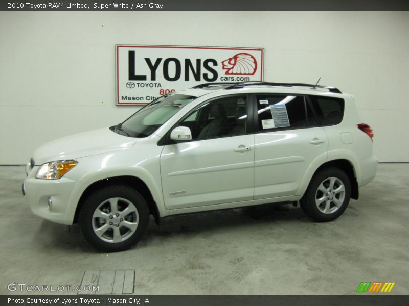 Super White / Ash Gray 2010 Toyota RAV4 Limited