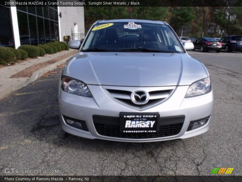 Sunlight Silver Metallic / Black 2008 Mazda MAZDA3 s Grand Touring Sedan